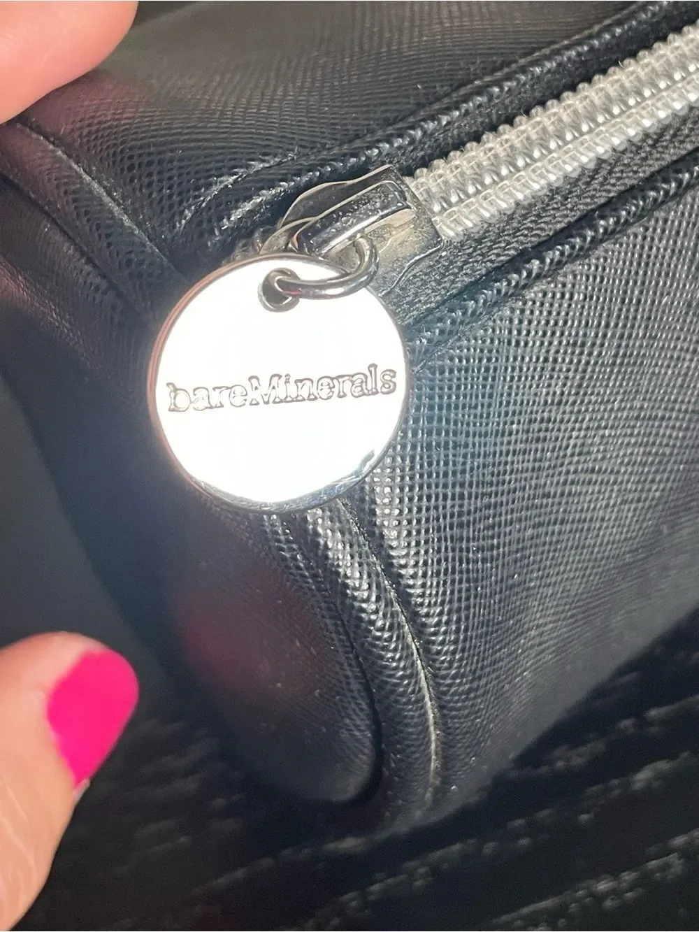 BAREPRO Small Black Faux Leather Travel Pouch by bareMinerals #freetheface